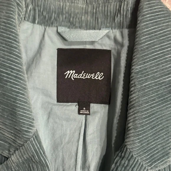 Madewell Teal Corduroy Blazer - Picture 2 of 3